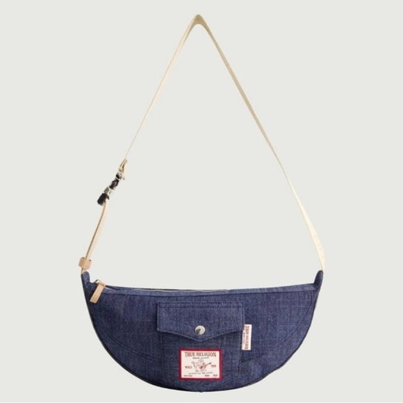 True Religion Handbags - True Religion Hobo Shoulder Bag Denim Medium